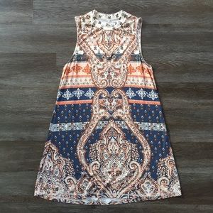 O’Neill Boho Print Sleeveless Mini Dress